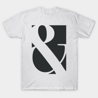 Ampersand (White on Black) T-Shirt